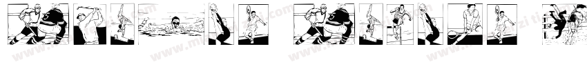 Supers Sports Outline II字体转换